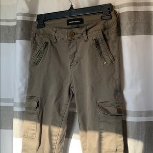 Green skinny jeans (look like cargo jeans)